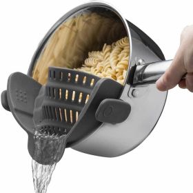 1pc Silicone Pot Strainer and Pasta Strainer (Quantity: 1pc)