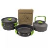 3pcs/set Lightweight Outdoor Cooking Utensils Kit
