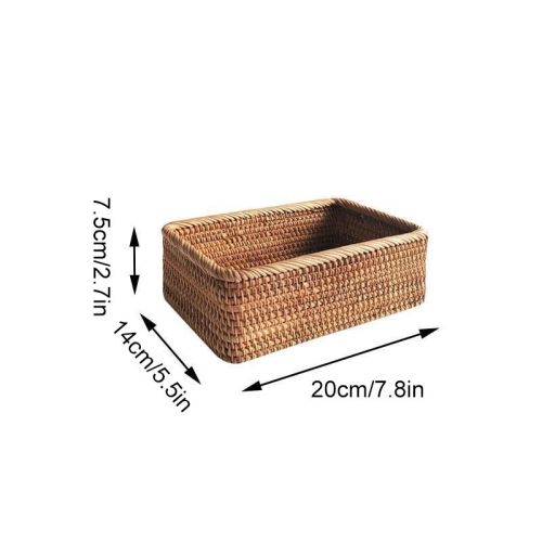 3pcs Hand-Woven Rattan Wicker Basket