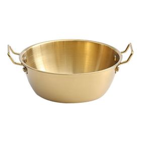 Double Ear Soup Bowl Snack Bowl (Type: 17cm, Color: Gold)