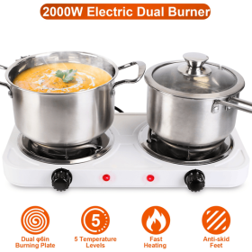 Double Burner Electric Hot Plate (title: default title)