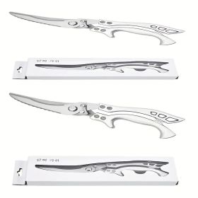 Professional Butcher Scissors (Material: 430 stainless  steel,aluminum handle)