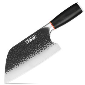Qulajoy Meat Cleaver Knife - 7.3 Inch High Carbon Stainless Steel Butcher Knife (size: Serbian Chef Knife)