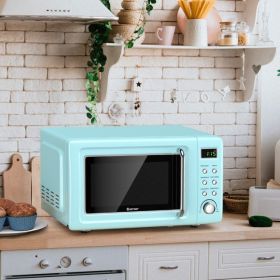 Retro Countertop Microwave Oven (Color: Green)