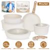 9Pcs Nonstick Cookware, Kitchen Pots and Pans Set