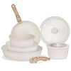 9Pcs Nonstick Cookware, Kitchen Pots and Pans Set