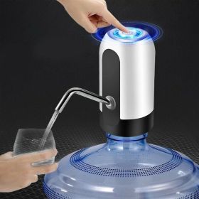 Water Bottle Switch Pump Electric Automatic Universal Dispenser 5 Gallon (Color: White)