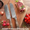 Japanese Kitchen Knives Set with Full Tang G10 Handle