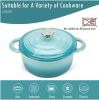 4.5 QT Enamel Dutch Ovens with Dual Handles