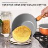 Kitchen Cookware Set, 6 PCS Nonstick Pot and Pan Set-Wok
